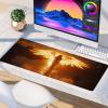 Woman Mouse Pad, Gaming Mouse Pad 24x12in, Desk Mat with Stitched Edges, Large Mousepad Waterproof, Gaming Accessories Keyboard Mat, Office Desk Accessories, for Gamer Computer Office, Orange C-2440 view 4