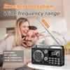 Portable Radio AM FM Shortwave, Rechargeable Radio Bluetooth Speaker-Black view 4
