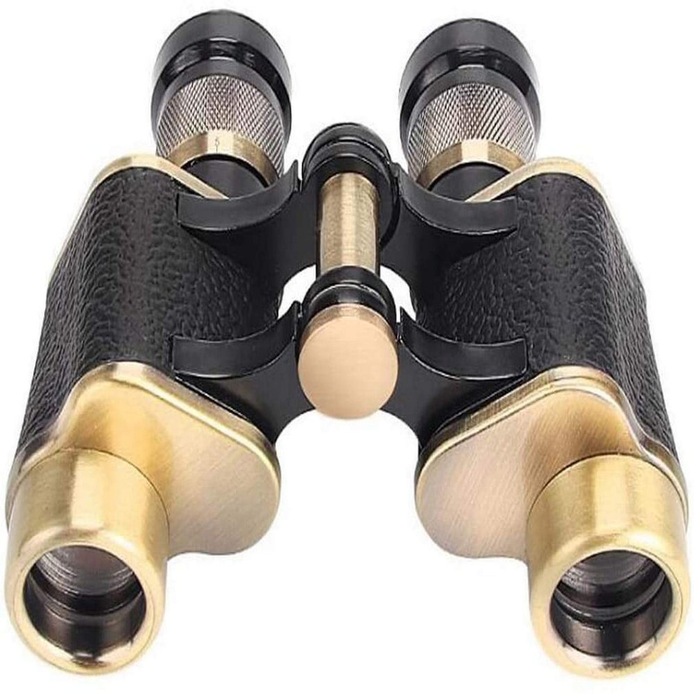 All Metal Bronze 624 Binoculars, Shimmer Visual Coordinate Compact Ranging Folding Portable Telescope Non-