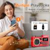 Portable Radio AM FM 1500mAh Rechargeable with Best Reception, Transistor shortwave Radio Wireless Bluetooth Speaker, with Large LCD Screen, Support TF Card U Disk, Earphone, Sleep Timer (Red) view 3