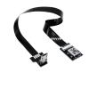 Treayes FPC USB Female to m;ic/ro USB B Male Data Cable Adapter Converter Data Cable 5cm 10cm 20cm 50cm 100cm(0.05M,V8DO-V3F) view 1