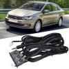 Dual USB AUX Socket Extension Cable Interface Panel Mount Adapter 145cm Dashboard Flush Mount Port for Car Boat Motor Vehicle view 3