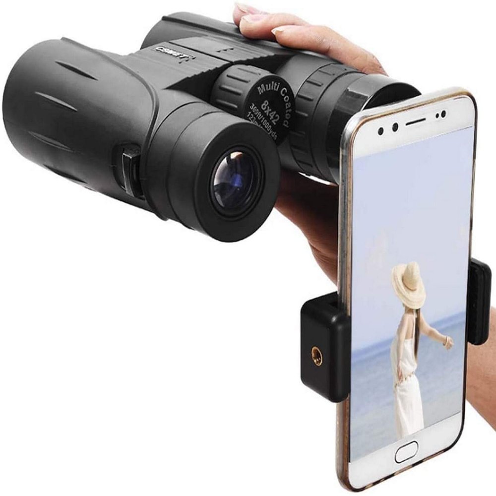 Binoculars, 8x42 HD Portable Phone Camera Low Light Level NightBinoculars, Waterproof Optical Lens Opera Glasses, Bird W