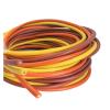 Tricolor Wire 16-18-20-22-24-26-28-30 Gauge Silicone Brown/Orange/Yellow Stranded Tinned Copper Hookup Wire Kit DIY(10M PER Color_26 AWG) view 2