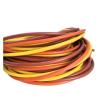 Tricolor Wire 16-18-20-22-24-26-28-30 Gauge Silicone Brown/Orange/Yellow Stranded Tinned Copper Hookup Wire Kit DIY(10M PER Color_26 AWG) view 4