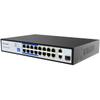 POE-1602G 16-Port 10/100Mbps AI PoE Switch with 1 Gigabit Combo Port & 1 Gigabit Uplink, AI Extend up to 250m, AI VLAN, AI QoS, and AI PoE Intelligent Power Management view 1