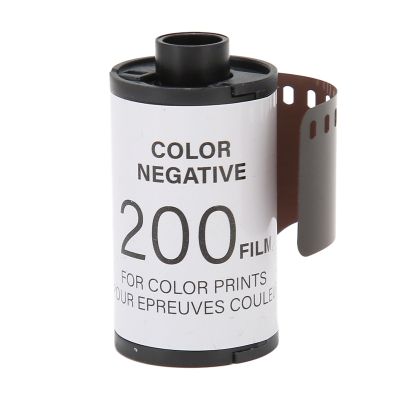 Culnflun 35mm Camera Color Film, CN200 High Definition Vintage 200 ISO Color Negative Film for 135 Camera for Low Light Action Photography 8 Sheets with Storage Bottle