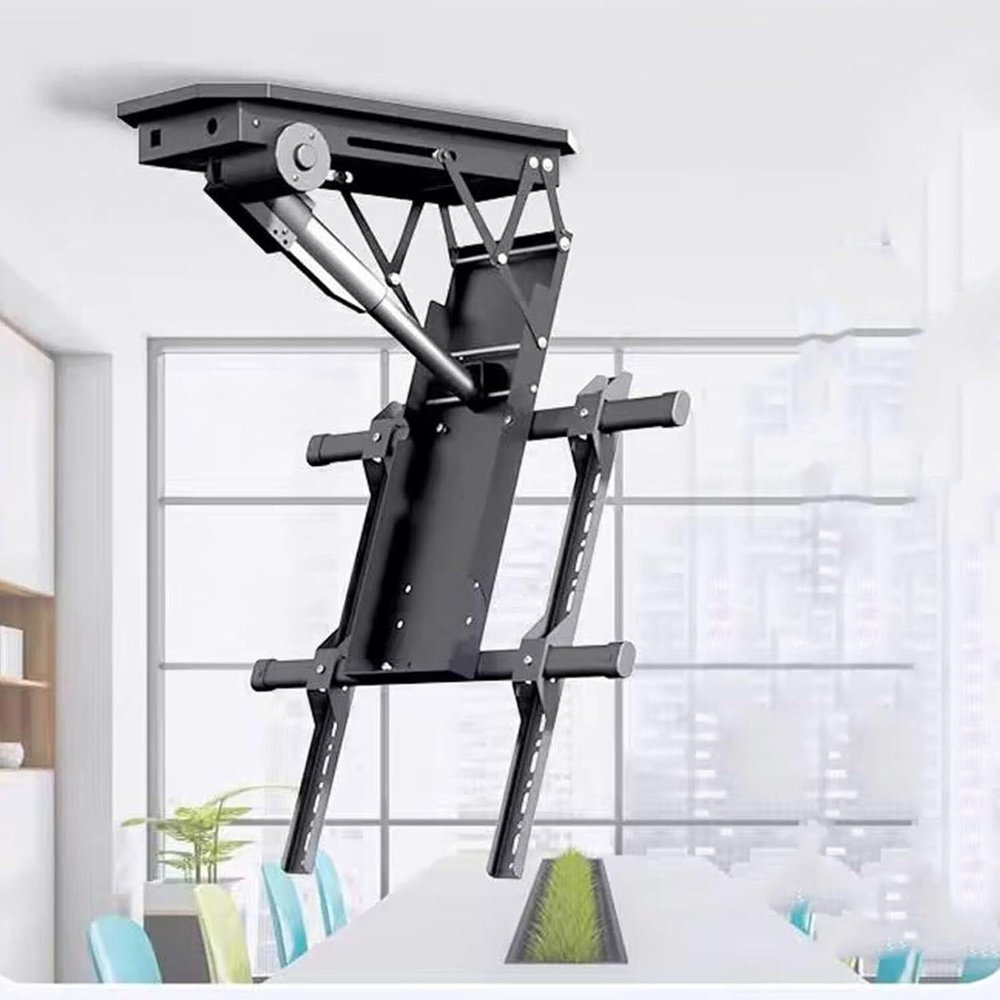 Adjustable Tv Bracket Adjustable Ceiling Tv Mount Bracket, Hidden Drop Down Tv Lift,Fits 50-90 Inch Tvs Motorized Tv Stand Electric Tv Lift