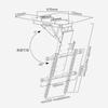Adjustable Tv Bracket Adjustable Ceiling Tv Mount Bracket, Hidden Drop Down Tv Lift,Fits 50-90 Inch Tvs Motorized Tv Stand Electric Tv Lift view 3