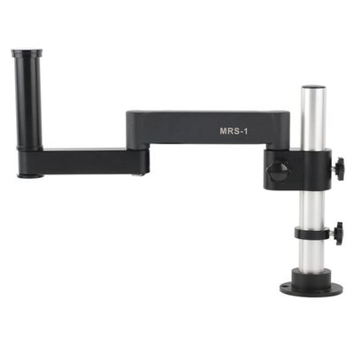 LJSM Lab Microscope Slides Adjustable Articulating Pillar Bracket 76mm Stereo Microscopio Holder 50mm Microscope Parts(A)
