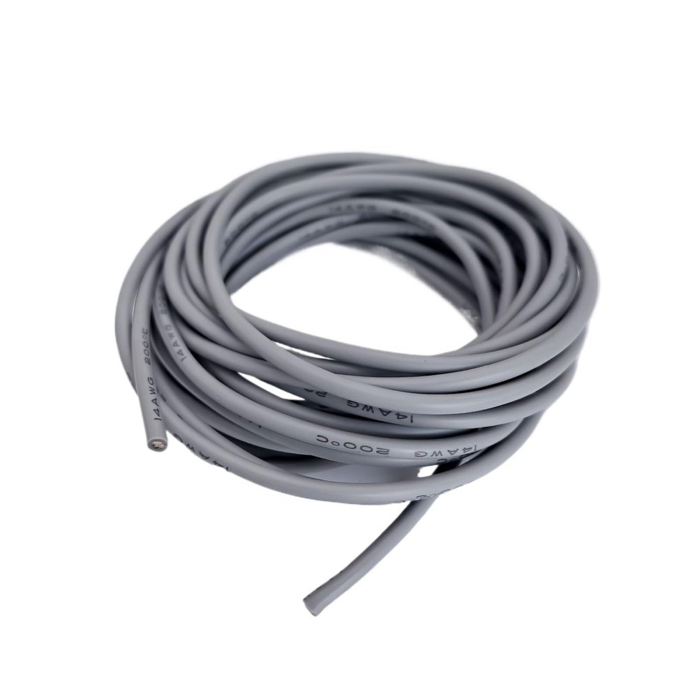 14/16/18/20/22/24/26/28/30 AWG Silicone Electric Wire 3 meter/10ft- Soft, Flexible Tin-Copper Wire High Temperature Resistant(Dark Gray,3M_20 AWG)
