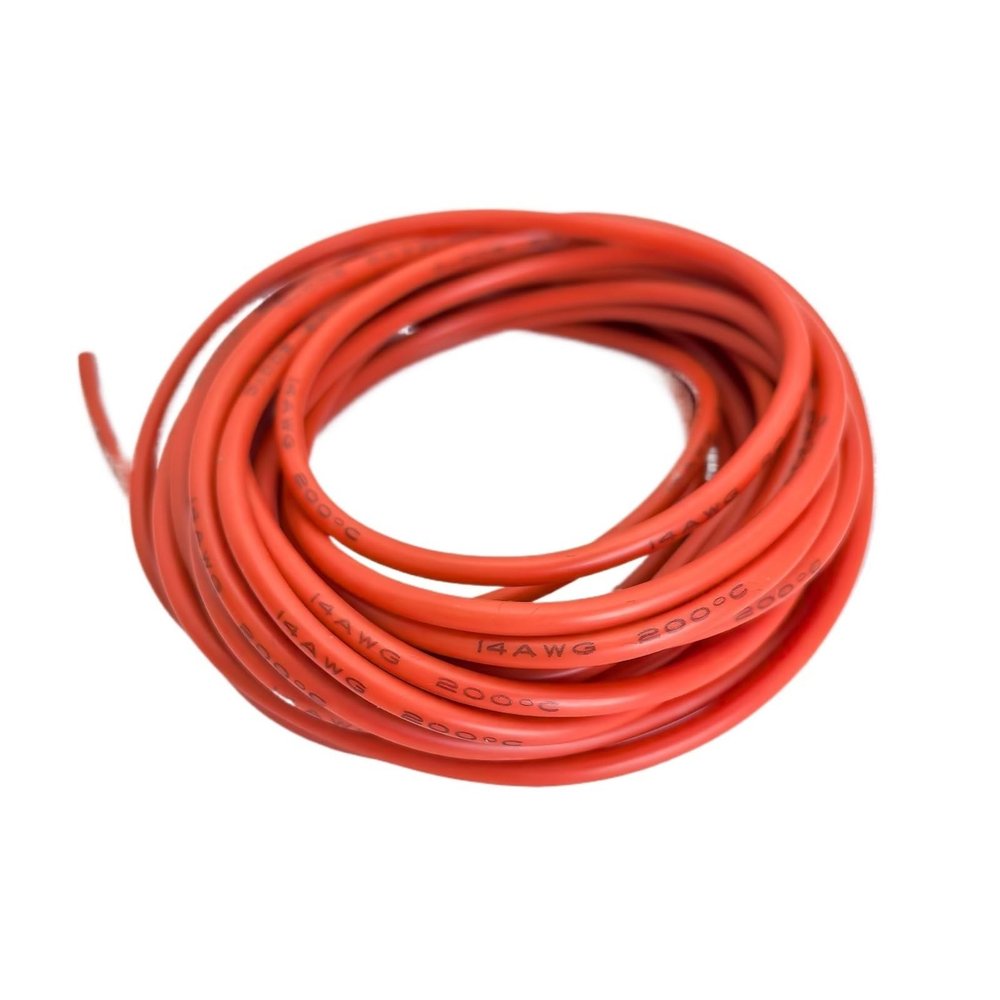 14/16/18/20/22/24/26/28/30 AWG Silicone Electric Wire 3 meter/10ft- Soft, Flexible Tin-Copper Wire High Temperature Resistant(Orange,3M_16 AWG)