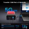 ORICO External USB 3.0 to SATA Hard Drive Lay-Flat Docking Station for 2.5 or 3.5in HDD, SSD Up to 24TB [Support UASP] view 2