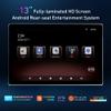 [2G 32G] 13in Android Car Headrest Monitors Car Seat Mirror HDMI TV Player Control Panel Universal Fit view 3