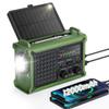 Emergency Weather Radios - AM FM NOAA Radio with Large Solar Panel + LCD AM FM SW NOAA Radio view 2