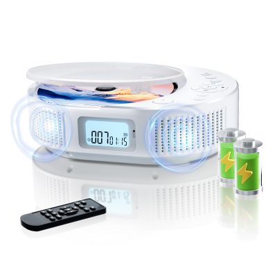 Portable CD Player with Speakers, FELEMAN Bluetooth CD Players for Home, Boombox CD Player for Car, Bluetooth Speaker Supports FM Radio/AUX/USB/Remote Control/Timer/Repeat