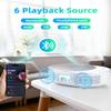 Portable CD Player with Speakers, FELEMAN Bluetooth CD Players for Home, Boombox CD Player for Car, Bluetooth Speaker Supports FM Radio/AUX/USB/Remote Control/Timer/Repeat view 2