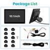 10.1in Taxi Headrest Monitors for Back Seat Car Headrest Player HDMI TV Player Control Panel Universal Fit view 2
