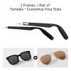 AIRMARS 2 in 1 Smart Glasses for Women and Mens, Black Lenses + Tan Lenses Combo, Bluetooth Glasses with Open Ear Speaker, Voice Assistant Compatible for iPhone Android view 3