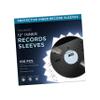 TNP 100 Vinyl Inner Sleeves Album Cover - Thick 3-Ply Vinyl Record Inner Sleeves 12 Inch for LP Storage Collection - Protective, Acid Free, Anti Static Record Sleeve Clear Cover with Rice Paper Inside view 1