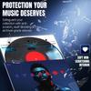 TNP 100 Vinyl Inner Sleeves Album Cover - Thick 3-Ply Vinyl Record Inner Sleeves 12 Inch for LP Storage Collection - Protective, Acid Free, Anti Static Record Sleeve Clear Cover with Rice Paper Inside view 4