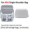 PU Protective Storage Bag for DJI Neo Motion Fly More Combo Travel Box and for DJI NEO RC N3 and Charging Hub Carrying Case,Preventing Shifting and Damage view 2