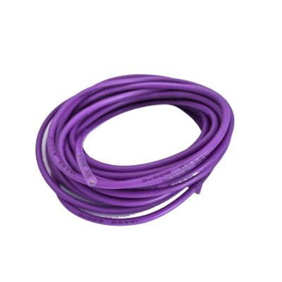 14/16/18/20/22/24/26/28/30 AWG Silicone Electric Wire 10 meter/33ft- Soft, Flexible Tin-Copper Wire High Temperature Resistant(Purple,10M_16 AWG)