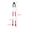 Thomletha Aluminum Tripod Bipod Surveying Thumb Release Red and White Color GPS Alloy Two-Legged Support view 2