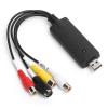 UPALDHOU Portable USB 2.0 Collection Card Black Video Converter for XPVista/7/8/10/, Support PALNTSC Standard, Easily Carry and Use view 1
