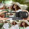 Camcorder Video Camera 4K Ultra HD 80MP Vlogging Camera for YouTube 18X Digital Zoom 3.0" 270 Rotation IPS Screen IR Night Vision Camcorder Recorder with 32GB SD Card, Lens Cap and 2 Batteries view 3