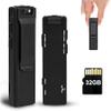 Mini Body Camera with Audio and Video Recording, 1080P Police Body Cam, Portable Bodycam, Personal Small Wearable Clip on Body Worn Camera with 32G Card, Night Vision, Loop Record, Motion Detection view 1