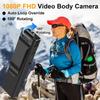 Mini Body Camera with Audio and Video Recording, 1080P Police Body Cam, Portable Bodycam, Personal Small Wearable Clip on Body Worn Camera with 32G Card, Night Vision, Loop Record, Motion Detection view 4