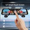 12" Rear View Mirror Camera,4 Channel Mirror Dash Cam Front and Rear Inside,Backup Camera for Cars,5.8GHz WiFi 360 Smart Rearview Camera,APP,GPS,Night Vision Backup Camera, Free 64GB SD Card view 3