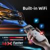 12" Rear View Mirror Camera,4 Channel Mirror Dash Cam Front and Rear Inside,Backup Camera for Cars,5.8GHz WiFi 360 Smart Rearview Camera,APP,GPS,Night Vision Backup Camera, Free 64GB SD Card view 4