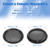 Edinstry 1 Inch Speaker Grill Cover Kit, Mini Mesh Horn Guard for Car Audio DIY with Plastic and Iron Construction, Dustproof Black Grille Protector  2Pack view 4