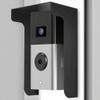Video Doorbell Camera Mount with Sunshade, Black, Metal, Wall Mount, Weather-Resistant, Universal Compatibility, Rainproof, for Home Security, 6 x 3.5 x 2.5 Inches view 1