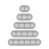 Cord Holder 5pcs Silicone USB Cable Organizer USB Charging Cable Winder Desktop Tidy Management Clips Cable Holder for Cords(7 Clips Grey) view 1