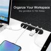 Cord Holder 5pcs Silicone USB Cable Organizer USB Charging Cable Winder Desktop Tidy Management Clips Cable Holder for Cords(7 Clips Grey) view 4