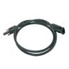 1-10M Solar Panel Extension Cable 16 10 6 4 2.5 1.5 mm 6/8/10/12/14/15/16AWG Black and Red with Solar PV Wire Connector(Black Single Root,1M_10 AWG-6MM2) view 1