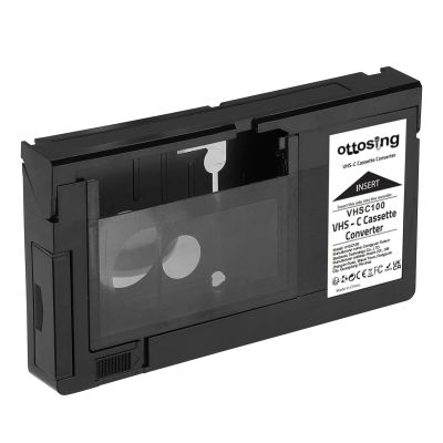 ottosing VHS-C Tape Cassette Adapter for Camcorders Motorized VHS-C to VHSC Ideal for VCR Player, Video Cassette Player and Tapes to Digital Converting