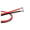 2 Pins Super Soft Black Red Silicone Cable for Automotive LED Lights High Temperature Copper Wire 28 26 24 22 20 18 16 14 12awg(1M_24 AWG Super Soft) view 2