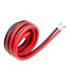 2 Pins Super Soft Black Red Silicone Cable for Automotive LED Lights High Temperature Copper Wire 28 26 24 22 20 18 16 14 12awg(1M_24 AWG Super Soft) view 3