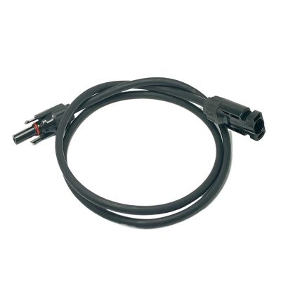 1-10M Solar Panel Extension Cable 16 10 6 4 2.5 1.5 mm 6/8/10/12/14/15/16AWG Black and Red with Solar PV Wire Connector(Black Single Root,8M_14 AWG-2.5MM2)