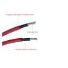 1-10M Solar Panel Extension Cable 16 10 6 4 2.5 1.5 mm 6/8/10/12/14/15/16AWG Black and Red with Solar PV Wire Connector(Red Single Root,5M_12 AWG-4MM2) view 4