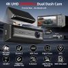 4K Dual Dash Cam Front and Rear, STARVIS 2 Sensor,5G WiFi - up to 20MB/s Fastest Download,Bulit-in GPS Dash Camera for Cars & Night Vision,170 Wide Angle,G-Sensor,24H Parking Mode,with 64GB Card view 2