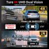 4K Dual Dash Cam Front and Rear, STARVIS 2 Sensor,5G WiFi - up to 20MB/s Fastest Download,Bulit-in GPS Dash Camera for Cars & Night Vision,170 Wide Angle,G-Sensor,24H Parking Mode,with 64GB Card view 3