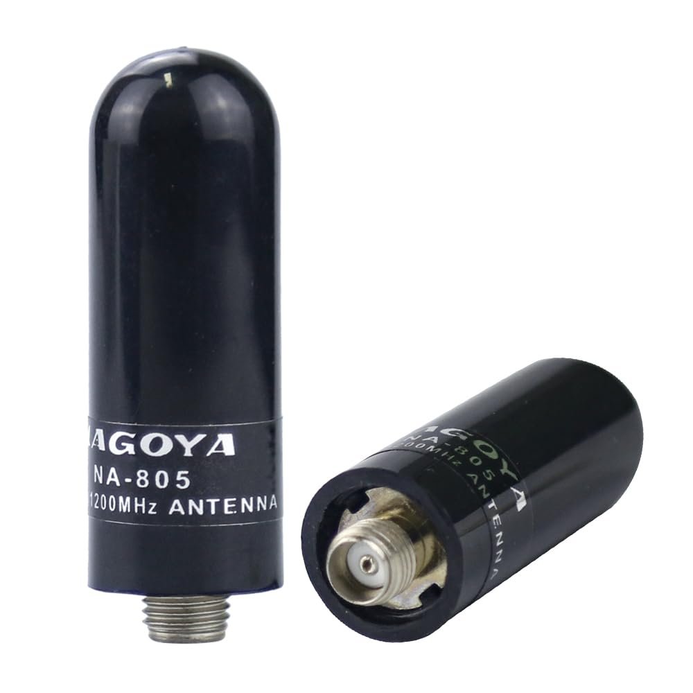 2-Pack NA-805 Universal Walkie Talkie Short Antenna VHF/UHF 136/430/1200MHz SMA-Female Antenna for Kenwood HYT Linton PUXING QUANSHENG Two Way Radio