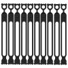 10PCs Silicone Cable Straps Cord Organizer for Bundling Earphone, Phone Charger, Computer Cords, Reusable Cable Ties Wire Organizer in Home,Office,Kitchen,School view 1