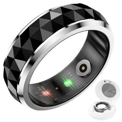 Velytycheon Smart Ring with Spinner Stress Relief,Fitness & Wellness Tracker with Heart Rate,Sleep Tracking,Steps,5ATM Waterproof, No Subscription (12)
