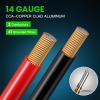 BAHIWOM Outdoor Speaker Wire 14 AWG (30 Feet/9.16 Meters) CCA Speaker Cable CL3 Rated for Patio, Garden, Backyard, Landscape Audio, Direct Burial in Ground/in-Wall Black 2 Conductors view 3